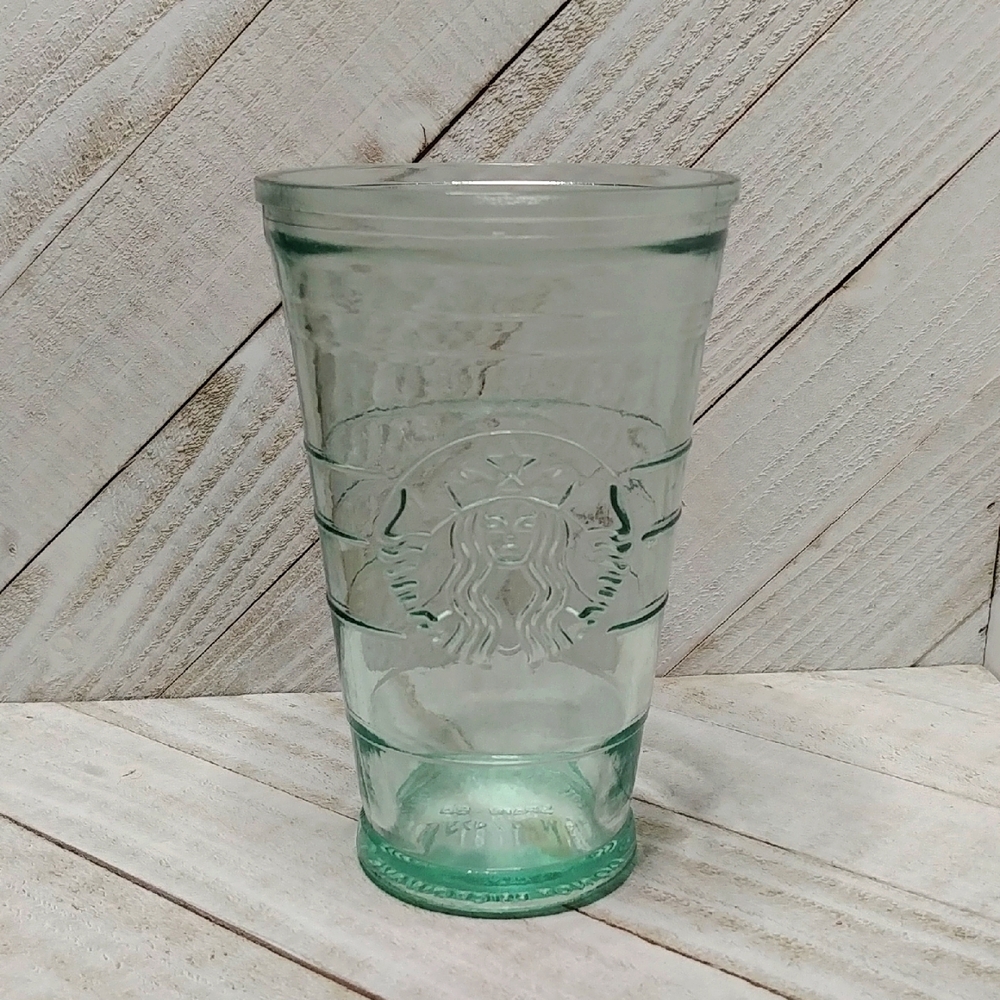 Starbucks Green Drinking Glass 16oz